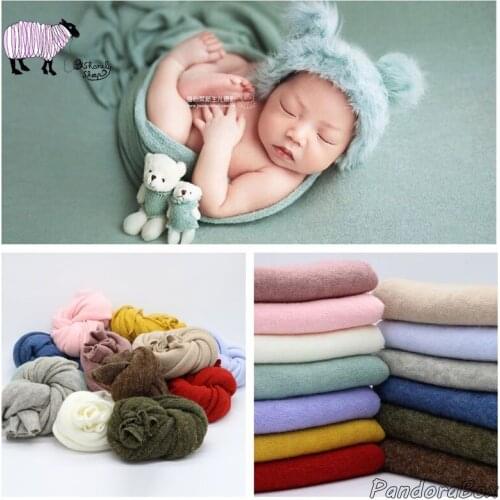 Newborn Photography Props Baby Boy Girl Photo Shoot Posing Stretch Wraps Blanket Set fotoshooting Accessories Baby foto Prop