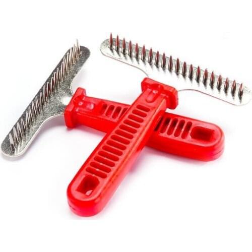 Pet cat dog grooming comb dog brush stainless steel brush pet hair removal brush comb pet clean brush hair cleaner 14cm