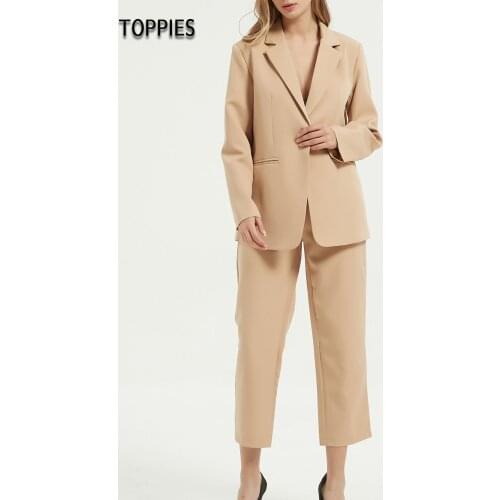 Женские офисные брючные костюмы Toppies China At AliExpress