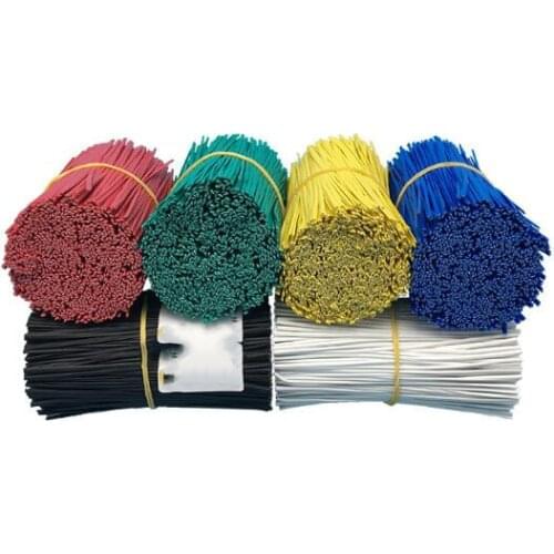 500pcs flat 0.55mm tie wire cable tie coated iron wire plastic galvanized iron wire 60mm-200mm length