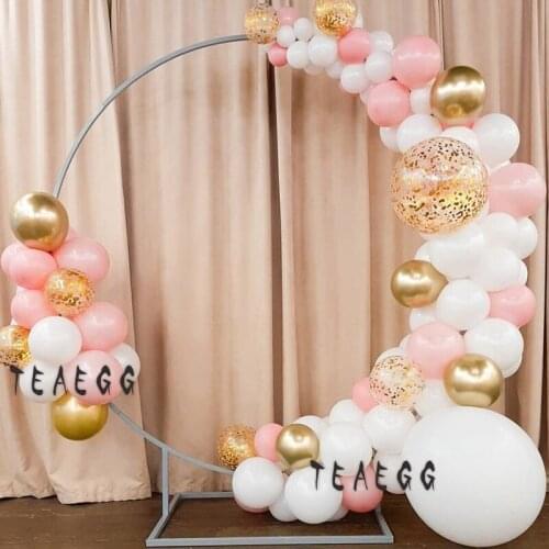 White Pink Balloon Arch Kit Metallic Gold Confetti Balloon Glue Decoration Strip Party Wedding Birthday Baby Shower Suppli