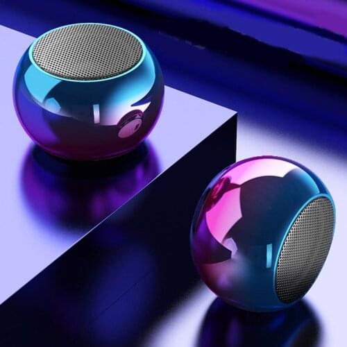 Mini wireless 5.0 bluetooth speaker electroplating gradient color portable home audio Pocket Stereo Sound box