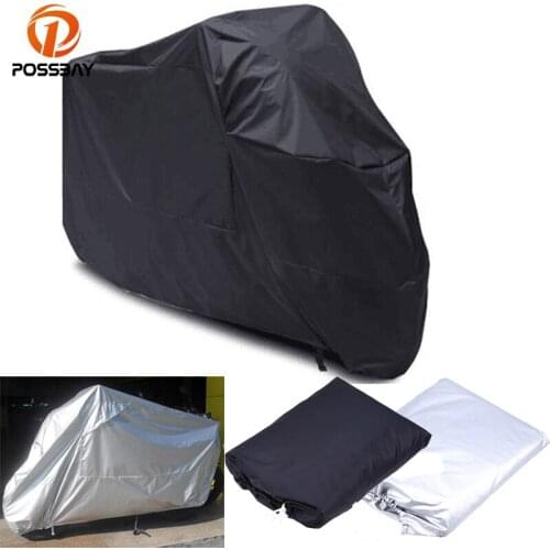 POSSBAY M/L/XL/XXL/XXXL Universal Motorcycle Cover Waterproof Outdoor UV Protector Rain Dustproof Covers for Motor Bike Covers