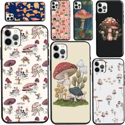 Mushroom Aesthetic Case For iPhone 11 Pro Max 12 mini 12 Pro Max 6S 7 8 Plus SE 2020 X XR XS Max Phone Cover