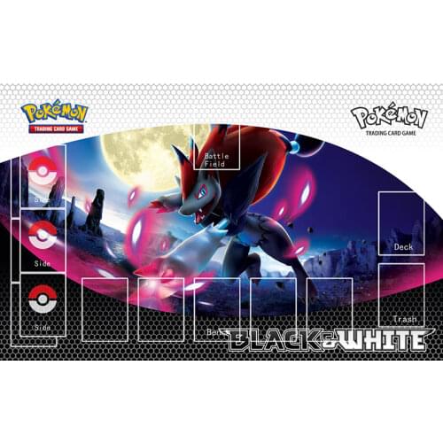 Pokemon Anime Playmat Zoroark Trading Card Game Monsters Mouse Mat Foam Board Gaming Pad Toys for Children