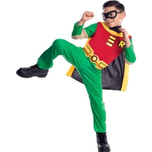 Robin Movie Character Halloween Cosplay Costume Muscle Jumpsuits bodysuit
