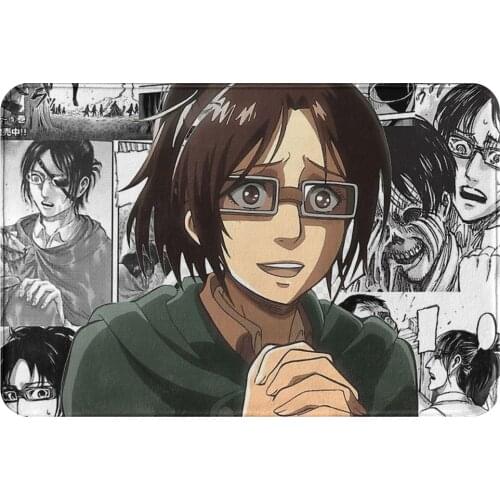 Attack on Titan Bedroom Mat AOT Hange Doormat Living Room Carpet Balcony Rug Home Decor