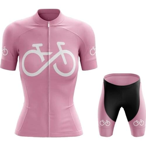LairschDan 2021 summer women cycling clothing breathable fashion Lady pink bike jersey sets pro team bicycle wear tenue cyclisme