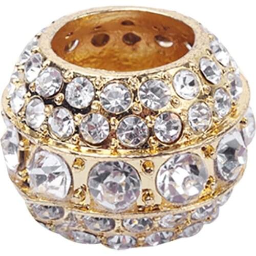 Stylish Rhinestones Metal Car Clip Vehicle Seat Headrest Connect Pole Decorative Ring Auto Fastener