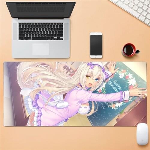The new universal non-slip mouse pad leather gamer mouse pad new table mat stylish and comfortable suitable for laptop anime key