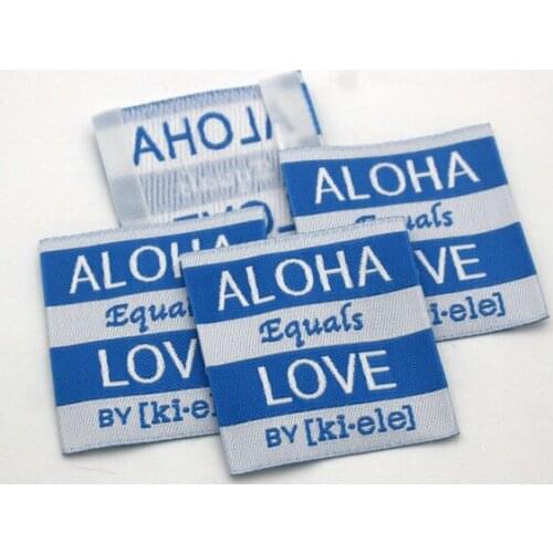 Wholesale 1000pcs customized garment medium size labels/woven labels/clothing label/embroidered tag free shipping MWEF-001