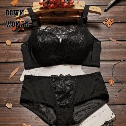 Adjustable Push Up Bra Set Lace Bra Small Chest Thin Underwear ZO918