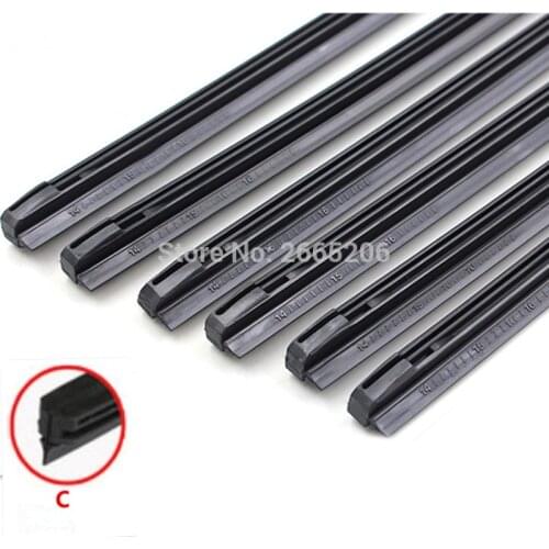 Free shipping car Windscreen Wipers Rubber strip Wiper Blade for Nissan qashqai tiida almera juke primera x-trail accessories