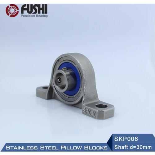 SKP006 Bearing Shaft 30mm ( 1 Pc ) SSKP006 Stainless Steel Pillow Block S KP006 30 mm Bearings