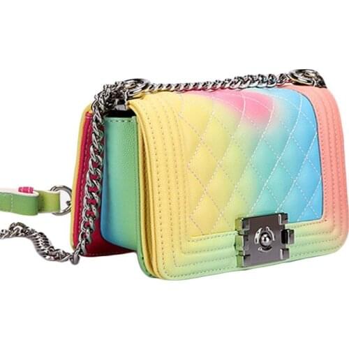 Rainbow Color Bags For Women 2020 Crossbody Bag Luxury Handbags Women Bags Designer Shoulder Bags Fashion Purses and Handbags