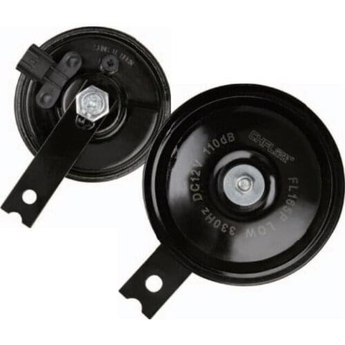 2 Piece 12V 24V automobile horn chrome plated waterproof classic tweeter universal 115dB dual tone horn For Modern Kia