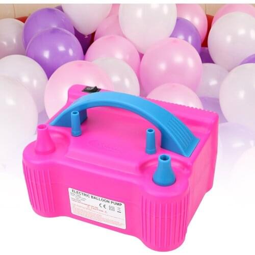 1PC EU US Plug High Voltage Double Hole Air Compressor Electric Balloon Inflator Pump Air Blower Balloon Pump Party Accessory