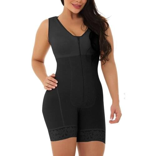 ZYSK Women Butt Lifter Waist Trainer Tummy Control Full Body Shaper Underwear Shapewear Plus Size S-6xl Black