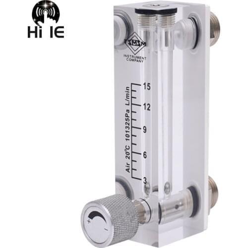1pc 0.5-8L 1-5L 1-10L 1-12L 2-20L /MIN High Precision Plexiglass Air Argon Oxygen NitrogenFlow Meter Gas Argon AR/CO2 Flowmeter