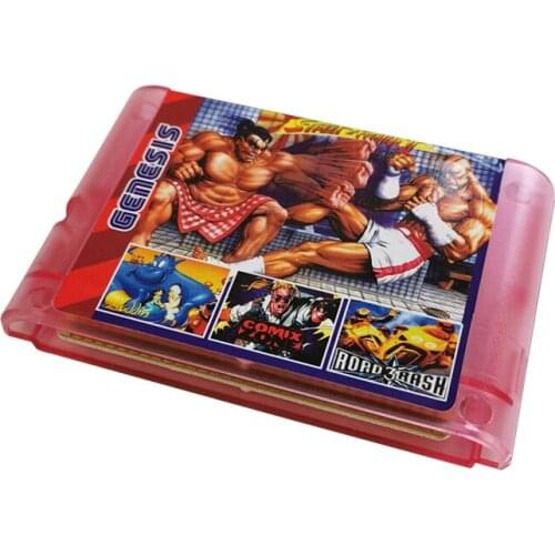 196 in 1 Multi Cartridge Games For Sega Genesis Mega Drive PAL NTSC Console