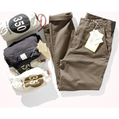 2020 Autumn Winter New Style Elastic Casual Pants Mens High Density Thick and Slim Small Straight Tube Washed Pencil Pants