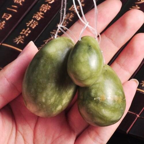 3pcs Jade Yoni Egg Set Kegel Jade Eggs Tightening Vaginal Jade Egg Body Yoni Massage Kegel Muscle Exerciser Health Care