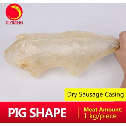 5 PCS DIYIMING Special Type Dry Sausage Casing Small Pig Shape Sausage Casing Celebrate for Festival 1kg Per Piece