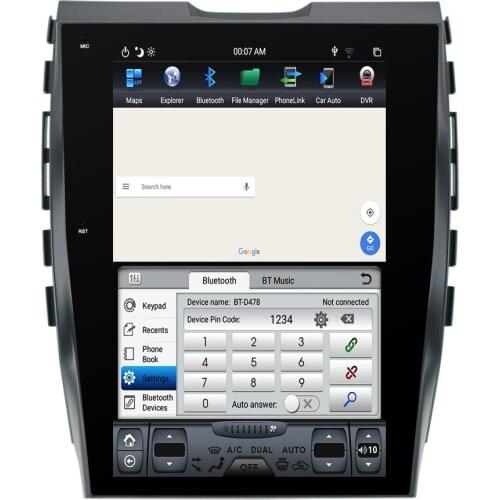 AOTSR Android 8.1 4+64G 12.1 inch PX6 Head Unit For Ford Edge 2015-2018 Car player Car GPS Navigation Built in DSP and CarPlay