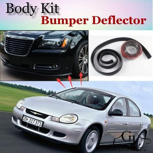 Bumper Lip Deflector Lips For Chrysler Neon Front Spoiler Skirt For Top Gea Friends Car View Tuning / Body Kit / Strip