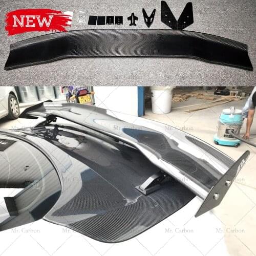 FOR CHEVY CAMARO MUSTANG 15-18 APR STYLE CARBON FIBER GTC 300 SPOILER TRIM BODY KIT TUNING PART FOR CAMARO MUSTANG GT WING LIP