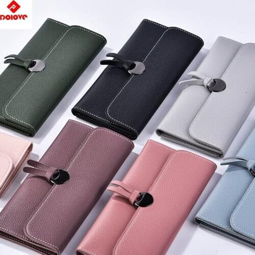 DOLOVE Brand New Design Women Pu Wallet Long High Quality Female Clutch Zipper Wallets Big Capacity Purse cell Phone bag Pocket