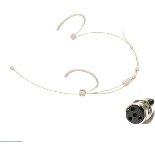 Headset Head Microphone Mic For Wireless XLR 4PIN (TA4F) Connector mike stage microphone system karaoke for school theaters