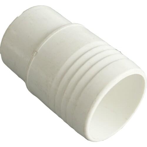 Hot tub Pool & Spa 2" PVC Pipe Extender Fitting though joint,,one side with screw ,stright bush spa hose fitting