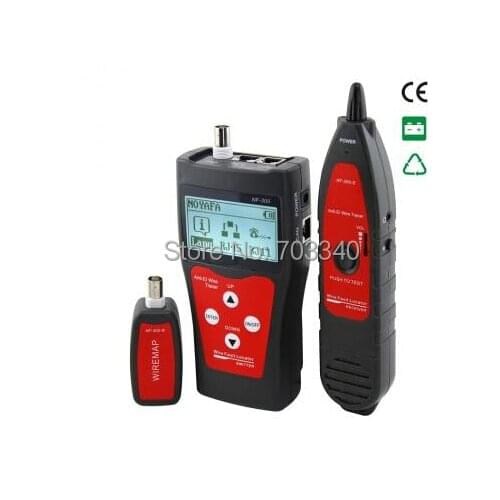 CCTV BNC cable tester wire tracker with cable lenght test BNC RJ45 cable tracer for RJ45 RJ11 BNC USB