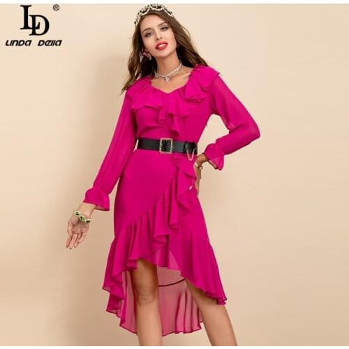 LD LINDA DELLA Solid Summer Dresses