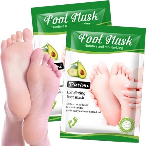 1 Pair Feet Exfoliating Foot Masks Pedicure Socks Exfoliation Scrub Feet Mask Remove Dead Skin Heels Foot Peeling Mask Foot Spa