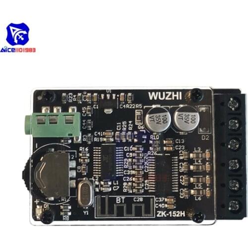 Diymore TPA3110D2 Bluetooth 5.0 Digital Power Amplifer Module 2 Channel 2x15W Audio Stereo Amplifier Board DC 9-20V ZK-152H