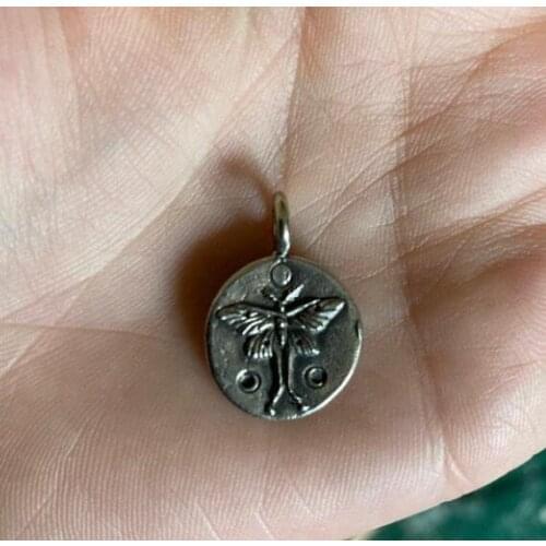 12pcs vintage Luna Moth Necklace