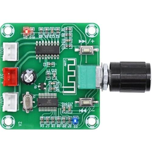 PAM8403 2*5W Bluetooth 5.0 Stereo Mini Digital Amplifier Board Dual Channel Class D DC5V AMP