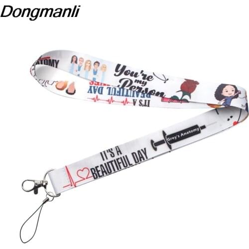 PC175 Medical Doctor Nurse Keychain Lanyards Id Badge Holder ID Card Pass Gym Mobile Phone Badge Holder Key Strap