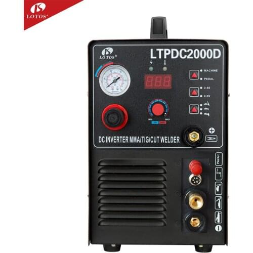 Lotos LTPDC2000D portable welder plasma cutter tig welding machine price other arc welders inverter welding tig