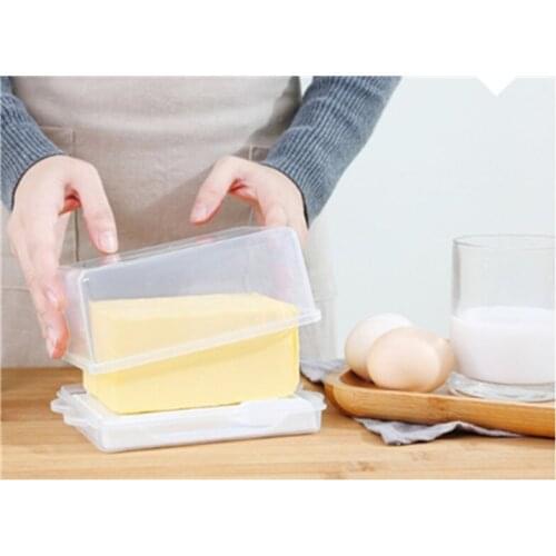Rectangular Butter Plates PBA tray storage box Tabletop Dessert Plate transparent storage container butter tray
