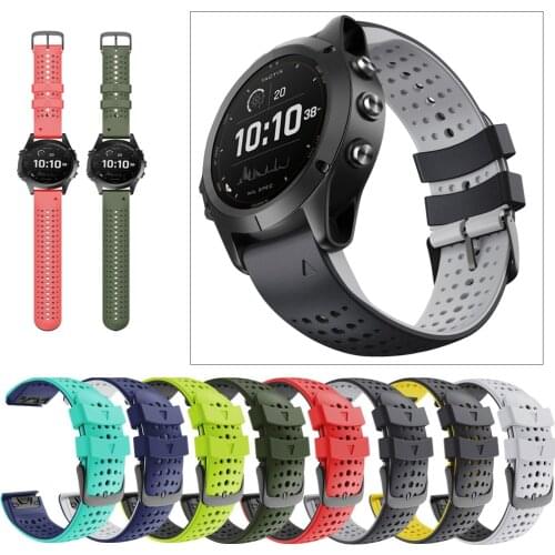 Hot 22mm Watchband For Garmin Fenix 6 6 Pro 5 5 Plus Silicone Band For Approach S60 S62 forerunner 935 945 Easyfit Wrist Strap