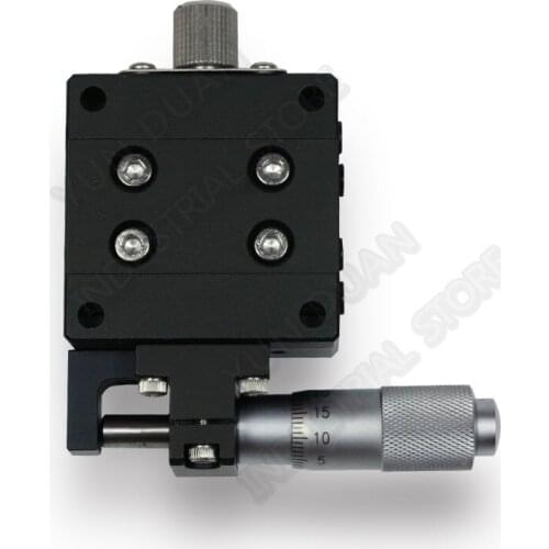X Axis 40*40mm Manual Displacement Cross Roller Guide Way Linear Stage Sliding Trimming Platform Table High precision LX40-R