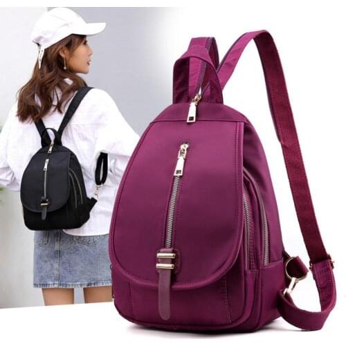 Female bag ins tide brand backpack lightweight waterproof nylon travel bag trendy crossbody chest bag