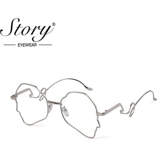 STORY retro oversized cat eye sunglasses women men 2019 brand designer Personality face polygon Anti-blue light eye wear S8884F