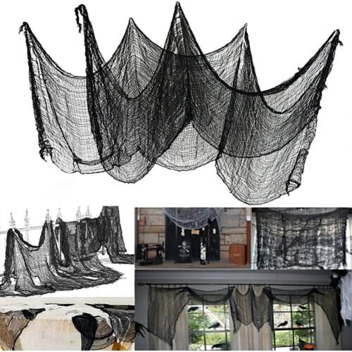 Creepy Cloth Terrifying Tear-Resistant Eco-Friendly Skulls Skeleton Backdrop Party Decor Halloween Window Table Door Cloth