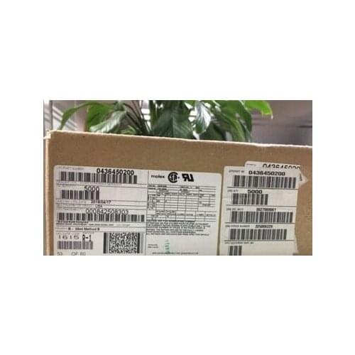 0436450200 CONN RECEPT 2POS 3MM SINGLE ROW BLACK 43645-0200 MOLEX Connectors terminals housings 100% new and original parts