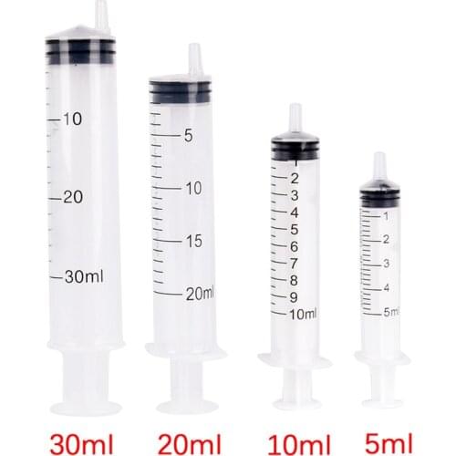 1pc Multi Size 5/10/20ML Reusable Plastic Syringe Refilling Perfume Tool Travel Needle Tube