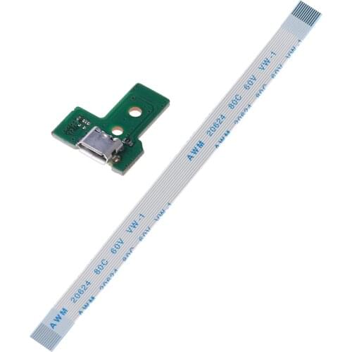 USB Charging Port Board With 12 Pin Flex Cable For JDS-030 PS4 Controller